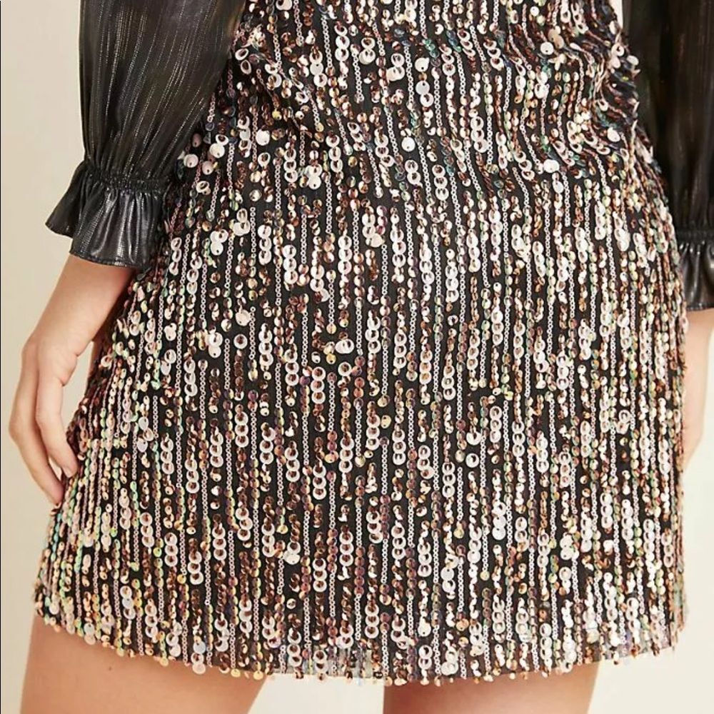 Anthropologie Corey Lynn Calter Sequined Miniskirt Size Small NWT - Picture 5 of 11
